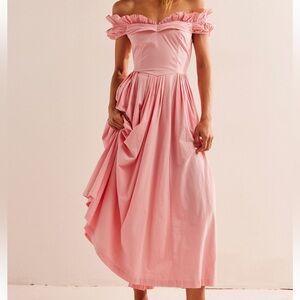 Free People Something Special Drop-Waist Midi Dress